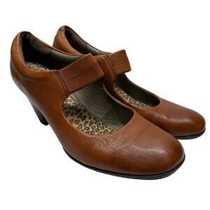 Born Brown Leather Mary Jane S 8 Vintage Cottagecore Dark Academia Librarycore